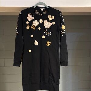 Whistles
Floral-Embroidery Sweater‎ Dress